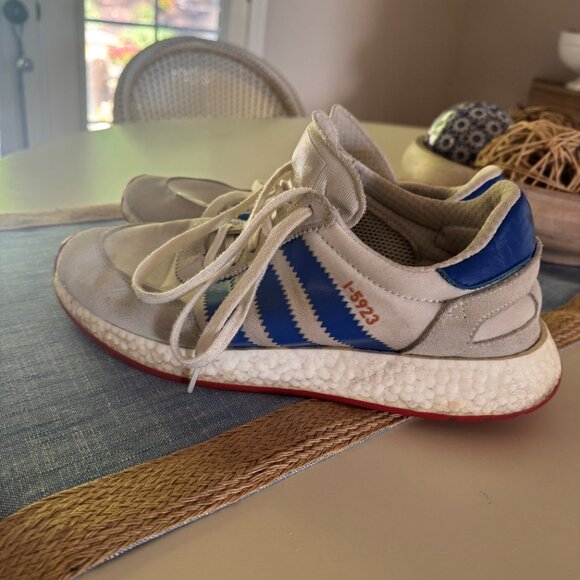 Rare Iniki Runner Mens in White/Blue by Adidas, 11 US - Picture 2 of 3